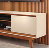 Composição Milo 179m para Tv''s até 65 Polegadas 2 Portas Deslizantes - Cinamomo/off White Madetec - 2