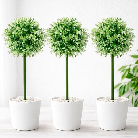 Bucho Buchinho Planta Artificial Decoração Kit 3pçs de 80cm