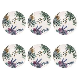 Conjunto de 6 Pratos Sobremesa 19cm Unni Bothanica - 2