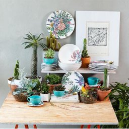 Conjunto de 6 Pratos Sobremesa 19cm Unni Bothanica - 3