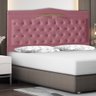 Cabeceira de Cama Box Madri Casal Queen 160 Cm Suede Rosa Bebê do Lar Móveis e Decoração - 2