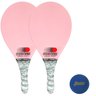 Kit Raquetes Frescobol Fast Ball Evolution Com Bola Penn - Rosa - 1