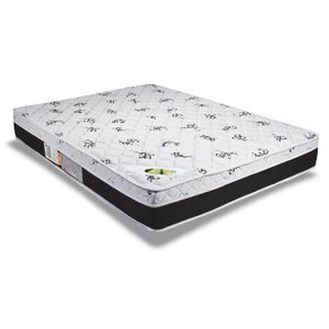 Colchão Queen Luckspuma Espuma Compact AG 65 / D33 Aspen Super Firme Pró Saúde Euro Pillow (158x198x24) - Luck