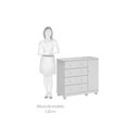 Ver imagem 5 de Cômoda Infantil Júnior C/ 1 Porta e 4 Gavetas Branco - Peroba