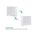 Ver imagem 6 de Cômoda Infantil Júnior C/ 1 Porta e 4 Gavetas Branco - Peroba