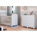 Ver imagem 7 de Cômoda Infantil Júnior C/ 1 Porta e 4 Gavetas Branco - Peroba