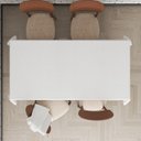 Ver imagem 5 de Toalha Mesa Térmica Impermeável Pvc Linho Branco Por Metro