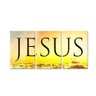 QUADROS DECORATIVO PARA SALA 3 PEÇAS JESUS CRISTO FE ESCRITO - 1