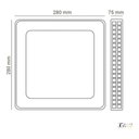 Ver imagem 5 de Plafon Led Acrilico Gemini 12w Branco Quente 28x28 Bivolt