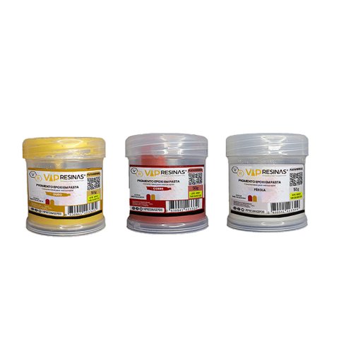 Kit 3 Pigmento Epóxi P/resina 100g Cor Metalizada Vipresina