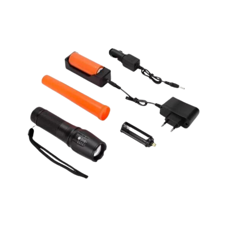 Lanterna Tática Militar X900 Led Zoom 2000x