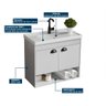 Gabinete Armario para Banheiro 100% Mdf + Cuba - Crotone Lineo 50cm - 3