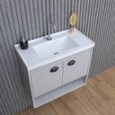 Ver imagem 4 de Gabinete Armario para Banheiro 100% Mdf + Cuba - Crotone Lineo 50cm