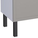 Ver imagem 5 de Cozinha Completa Gabinete Para Pia 150 e Armário Aéreo Juno/Apolo 4 Gavetas Cozimax Cinza Argila