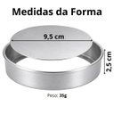 Ver imagem 3 de Kit 5 Formas Tortas Alumínio Forte 9,5x2,5cm com Fundo Falso para Desenformar