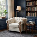 Ver imagem 6 de Poltrona Decorativa Capitone Milano Pes Madeira Boucle Tce 1010 Moll