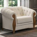 Ver imagem 2 de Poltrona Decorativa Capitone Milano Pes Madeira Boucle Tce 1010 Moll
