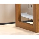 Ver imagem 3 de Mesa de Cabeceira Decorativa para Quarto 1 Gaveta 1661 - Branco