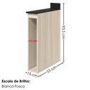 Ver imagem 5 de Balcão com Tampo Nicho Guardanapeiro Kali Premium MDF 15cm Nicioli Móveis