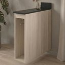 Ver imagem 3 de Balcão com Tampo Nicho Guardanapeiro Kali Premium MDF 15cm Nicioli Móveis