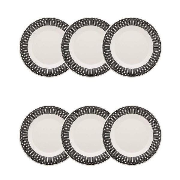 Conjunto de 6 Pratos Sobremesa 19cm Actual Nativa - 2