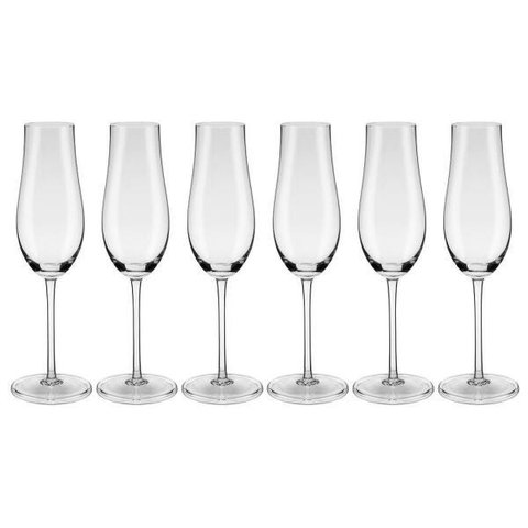 Jogo de 6 Taças de Cristal Espumante 230ml Classic