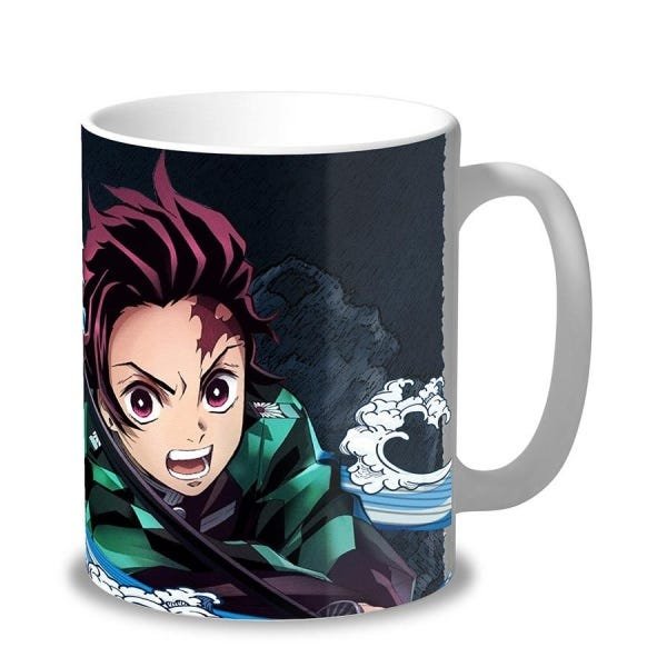 Caneca Demon Slayer Tanjiro Fight - Interior E Alça Branca