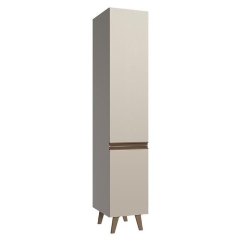 Paneleiro 40 Cm 2 Portas com Pés Nice Madesa Crema