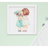 Quadro Infantil Quarto Bebê Menina Irmãs Flores Kit 4 Peças - 2