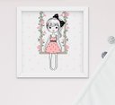 Ver imagem 3 de Quadro Infantil Quarto Bebê Menina Torre Eiffel Paris Kit 3 Peças