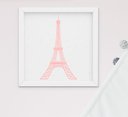 Ver imagem 2 de Quadro Infantil Quarto Bebê Menina Torre Eiffel Paris Kit 3 Peças