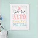 Ver imagem 3 de Quadro Infantil Quarto Bebê Menina Jardim Flores Aquarela Kit 4 Peças