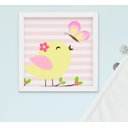 Ver imagem 2 de Quadro Decorativo Infantil Bebê Menina Passarinho Kit 3 Peças