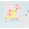 Quadro Decorativo Infantil Bebê Menina Passarinho Kit 3 Peças - 2