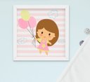 Ver imagem 4 de Quadro Decorativo Infantil Bebê Menina Passarinho Kit 3 Peças