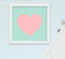 Ver imagem 2 de Quadro Infantil Menina Lhama Cacto Coração Kit 4 Peças