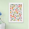 Quadro Infantil Bebê Menina Flores Arco-íris Kit 4 Peças - 4