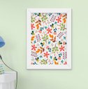 Ver imagem 4 de Quadro Infantil Bebê Menina Flores Arco-íris Kit 4 Peças