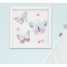 Quadro Bebê Infantil Menina Passarinho Borboleta Aquarela Kit 3 Peças - 4