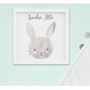 Ver imagem 5 de Quadro Infantil Bebê Menino Menina Animais Aquarela Kit 4 Peças