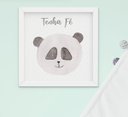 Ver imagem 3 de Quadro Infantil Bebê Menino Menina Animais Aquarela Kit 4 Peças