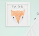 Ver imagem 2 de Quadro Infantil Bebê Menino Menina Animais Aquarela Kit 4 Peças
