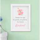 Ver imagem 5 de Quadro Infantil Bebê Menina Aquarela Flores Jardim Santo Anjo Kit 4 Peças