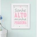Ver imagem 3 de Quadro Infantil Quarto Bebê Menina Gatinha Cachorro Nuvem Kit 6 Peças