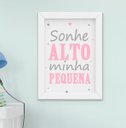 Ver imagem 3 de Quadro Infantil Quarto Bebê Menina Gatinha Cachorro Nuvem Kit 6 Peças