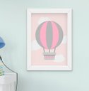 Ver imagem 4 de Quadro Infantil Quarto Bebê Menina Gatinha Cachorro Nuvem Kit 6 Peças