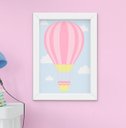 Ver imagem 5 de Quadro Infantil Bebê Menina Passarinho Casinha Balão Kit 4 Peças