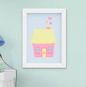 Ver imagem 2 de Quadro Infantil Quarto Bebê Menina Passarinho Cachorro Cacto Kit 6 Peças