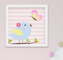 Ver imagem 5 de Quadro Infantil Quarto Bebê Menina Passarinho Cachorro Cacto Kit 6 Peças