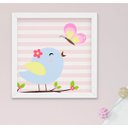 Ver imagem 5 de Quadro Infantil Quarto Bebê Menina Passarinho Cachorro Cacto Kit 6 Peças